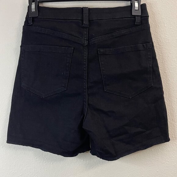 NO BOUNDARIES - Black Denim High-Waisted Girls Shorts - Size 5 - Picture 5 of 11